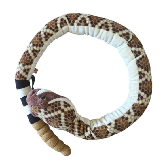 Wild Republic Plush Rattlesnake Stuffed Animal Toy 56" Long Tan and Cream - Picture 1 of 6
